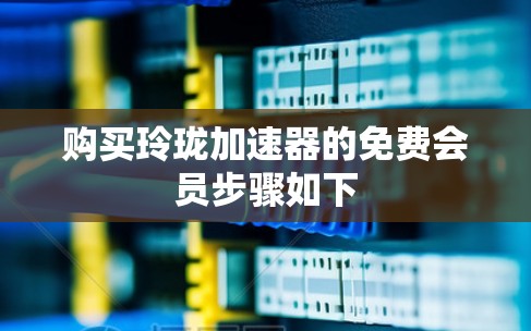 购买玲珑加速器的免费会员步骤如下