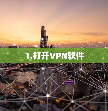 1.打开VPN软件 1.打开VPN软件