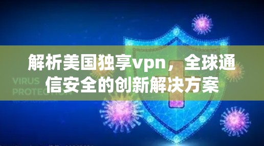 解析美国独享vpn，全球通信安全的创新解决方案