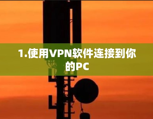 1.使用VPN软件连接到你的PC