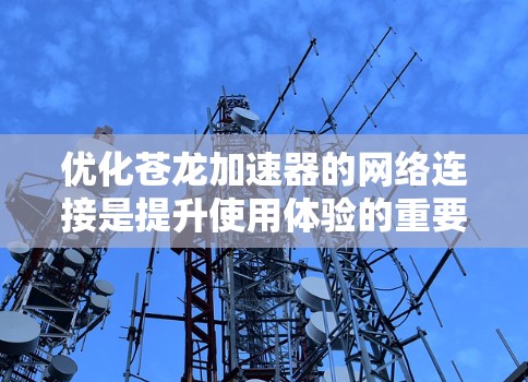 优化苍龙加速器的网络连接是提升使用体验的重要步骤。以下是一些常见的网络优化方法和步骤,帮助你优化苍龙加速器的网络连接