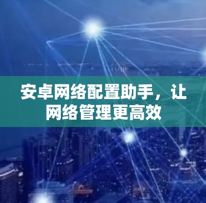 安卓网络配置助手，让网络管理更高效